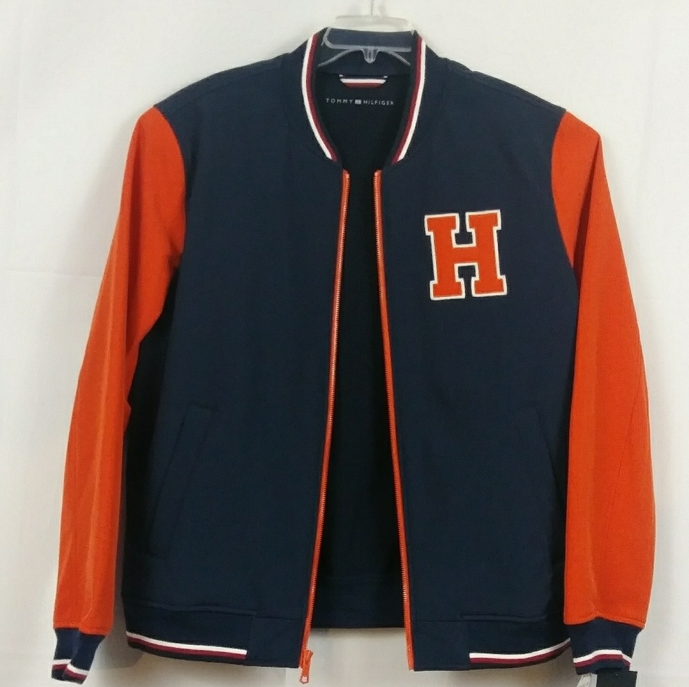 Tommy Hilfiger Varsity navy jacket Men's Size M - Picture 7 of 7